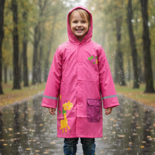 DÍVČÍ PLÁŠTĚNKA růžová Wolf Y2213