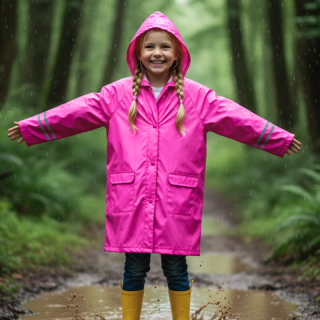 DÍVČÍ PLÁŠTĚNKA růžová Wolf Y2214