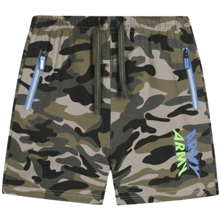 CHLAPECKÉ ŠORTKY MASKÁČOVÉ khaki světlejší KUGO TM8251