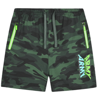 CHLAPECKÉ ŠORTKY MASKÁČOVÉ khaki tmavší KUGO TM8251