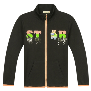 DÍVČÍ MIKINA černá Kugo HM0662