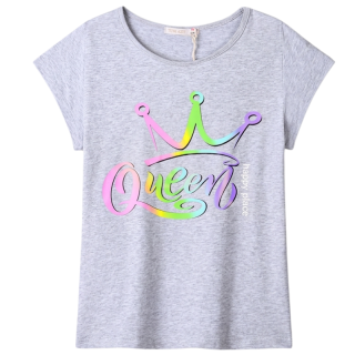 DÍVČÍ TRIČKO šedé Kugo KC9978