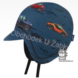 CHLAPECKÁ ZIMNÍ ČEPICE modrá Laponka Polárka Dráče