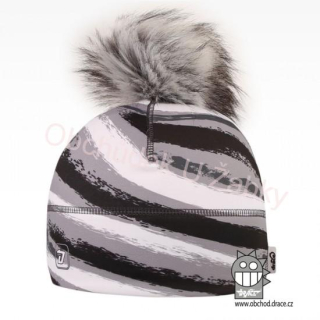 DÍVČÍ ZIMNÍ ČEPICE pruhovaná Flavio Dráče
