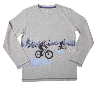 CHLAPECKÉ TRIČKO šedý melír Wolf S2233B