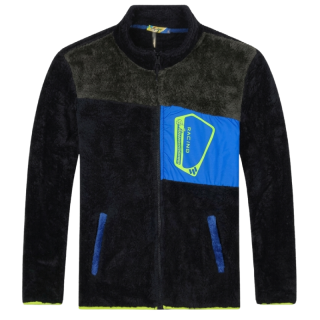 CHLAPECKÁ FLEESOVÁ MIKINA černá Kugo LM5988