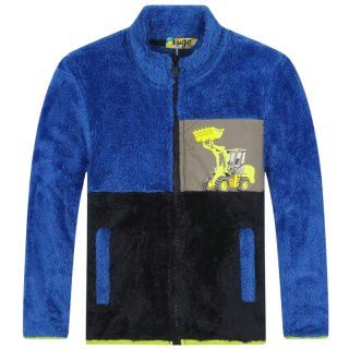 CHLAPECKÁ FLEESOVÁ MIKINA modrá Kugo LM5987