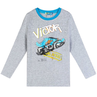 CHLAPECKÉ TRIČKO šedé Kugo MC3791