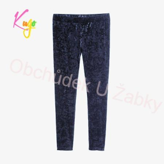 DÍVČÍ LEGÍNY sametové tm.modré Kugo ML7110