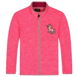 DÍVČÍ FLEESOVÁ MIKINA růžová FM8885