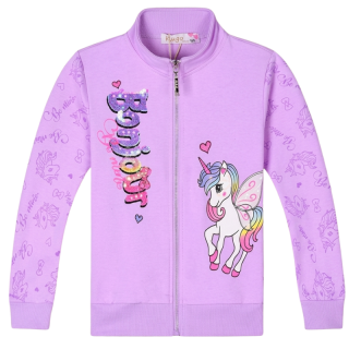 DÍVČÍ MIKINA fialová Kugo KM9949