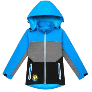 DĚTSKÁ SOFTSHELLOVÁ BUNDA modrá Kugo HK3122