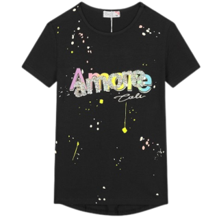 DÍVČÍ TRIČKO černé Kugo HC0682