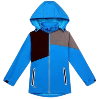 Chlapecká SOFTSHELLOVÁ BUNDA nezateplená modrá Kugo HK3125