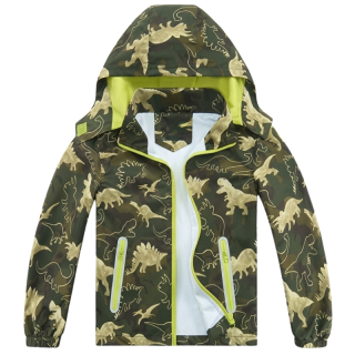 Chlapecká BUNDA letní/jarní khaki Kugo B2847