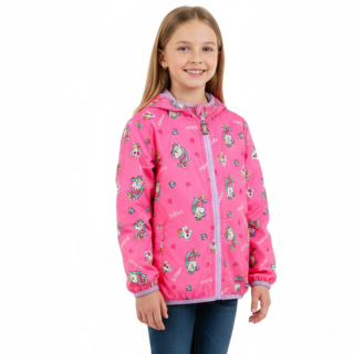 Dívčí BUNDA letní/jarní růžová Kugo KB9970
