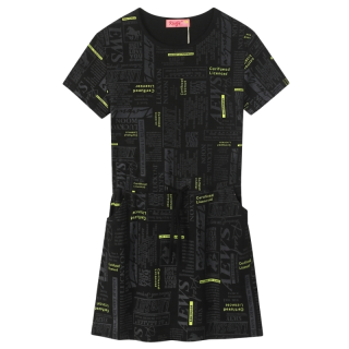 DÍVČÍ ŠATY černé Kugo CS1032