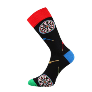 Pánské, dámské ponožky Woodoo černé šipky Fuski Boma