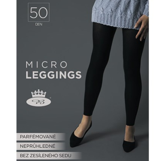 Dámské punčochové legíny z mikrovlákna černé Fuski Boma