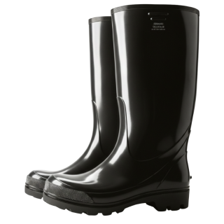 Pánské gumové holínky černé Grander Black 0162