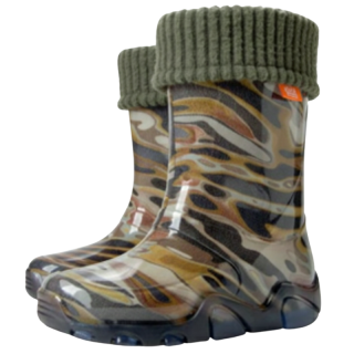 DĚTSKÉ HOLÍNKY Demar Stormer LuX print B 0033 Mozaika zelená