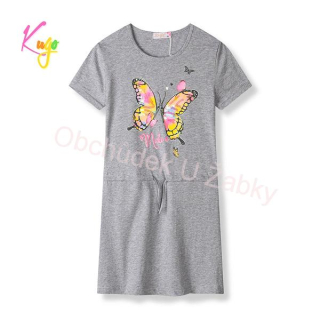 DÍVČÍ ŠATY šedé Kugo WK0925