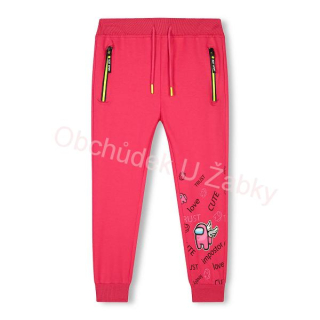 Dívčí tepláky růžové Kugo TM7227