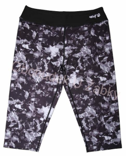 Dámské funkční 3/4 legíny  černá/strakatá  WOLF H2341