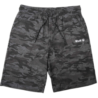 CHLAPECKÉ ŠORTKY černá/šedá Wolf T2338