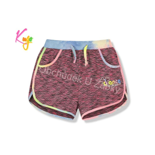 DÍVČÍ ŠORTKY růžová/tm.modrá Kugo FS6759