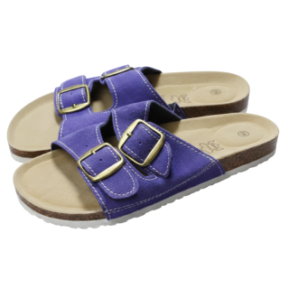 DÁMSKÉ PANTOFLE korkové fialové Listar B888