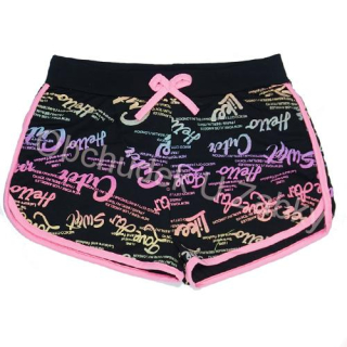 DÍVČÍ ŠORTKY černé Kugo SD0388