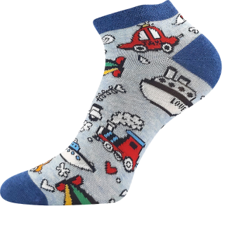 Chlapecké kotníčkové ponožky sv.modré doprava Dedonik Fuski Boma 