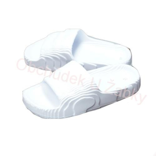 Gumové pantofle dámské bílé CAMO 0592