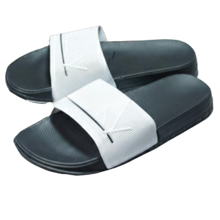 Gumové pantofle pánské bílá/černá Listar 9025A