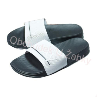 Gumové pantofle pánské bílá/černá Listar 9025A