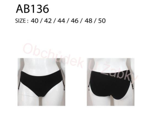 Dámské plavkové kalhotky černé Modera AB136