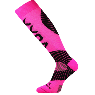 Dámské kompresní podkolenky Protect neon růžové Fuski Boma