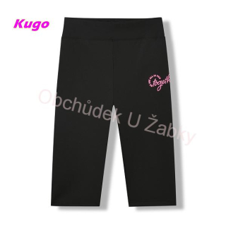 Dámské funkční 3/4 legíny černé Kugo JK8620
