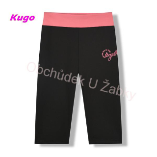 Dámské funkční 3/4 legíny černé Kugo JK8620
