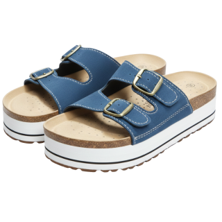 Dámské korkové pantofle tm.modré Listar B3320