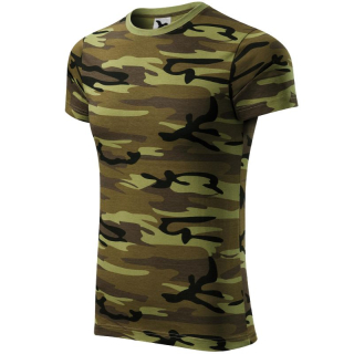 Malfini Camouflage Tričko unisex zelené