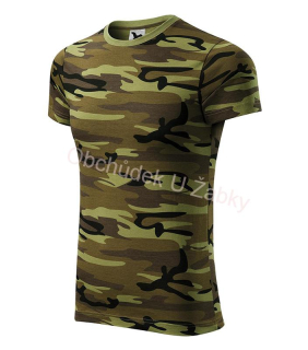 Malfini Camouflage Tričko unisex zelené