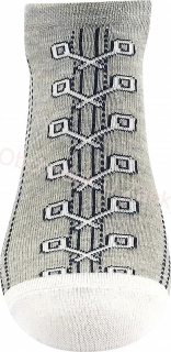 Kotníčkové PONOŽKY šedá Fuski Boma Piki 80