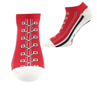 Kotníčkové PONOŽKY červené Fuski Boma Piki 80