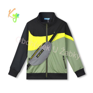 CHLAPECKÁ FUNKČNÍ MIKINA černá/khaki Kugo WT7302