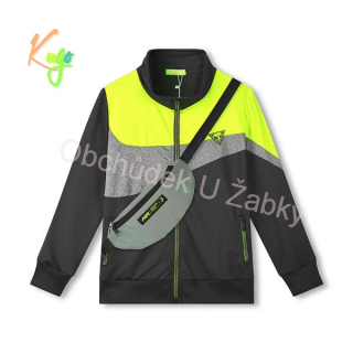 CHLAPECKÁ FUNKČNÍ MIKINA černá/šedá Kugo WT7302