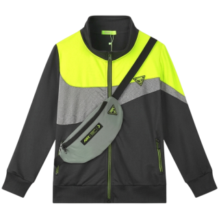 CHLAPECKÁ FUNKČNÍ MIKINA černá/šedá Kugo WT7302