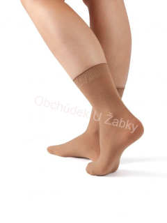 Dámské silonové ponožky hnědé Pohoda Evona