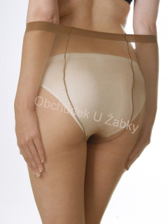 Dámské punčochové kalhoty Hedva pro plnoštíhlé vyšší postavy hnědé